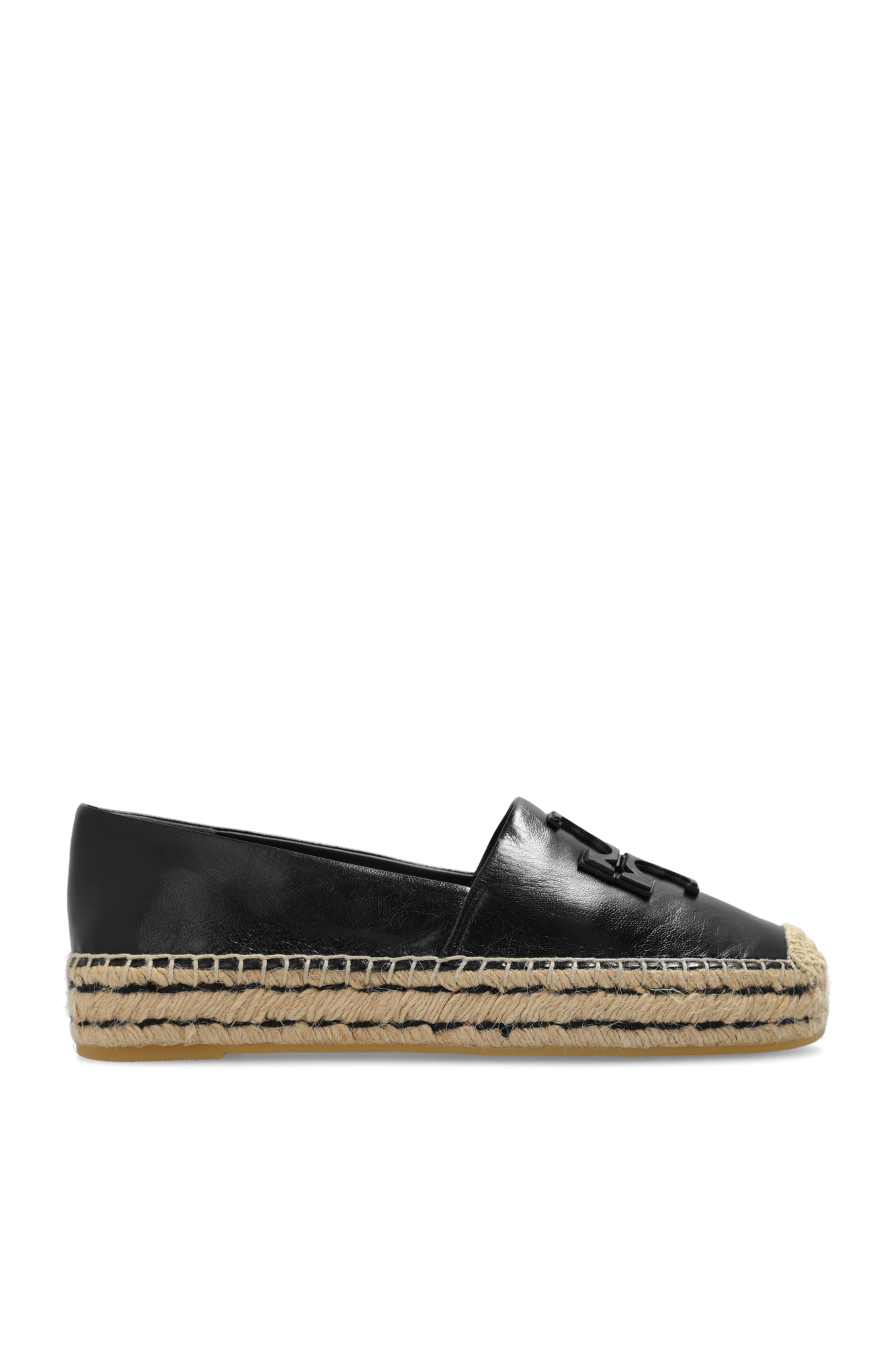 Tory burch black outlet and white espadrilles